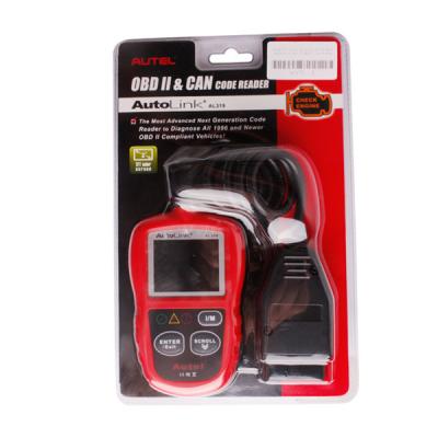 China Autel Autolink Diagnostic Scanner Al319 Obd II Eobd Code Reader Multi Languages Supported for sale