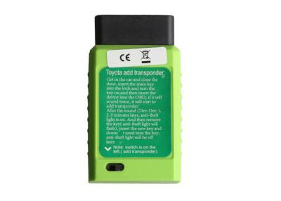 China OBD Remote Toyota Car Key Chip Programming Tools Plastic Material Green Color for sale