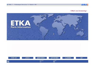 China Software automotriz electrónico de la herramienta de la exploración del catálogo V7.5 de ETKA para VW Seat Skoda de Audi en venta