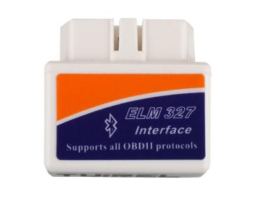 中国 極度の小型ELM327 Bluetooth OBD2 V2.1白くスマートな車の診断インターフェイス 販売のため