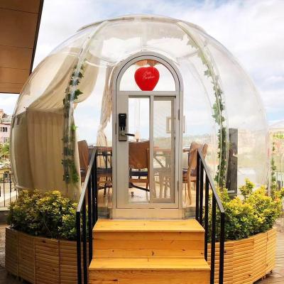 China Snowfield high quality transparent restaurant yurt huge restaurant pavilion hotel for sale