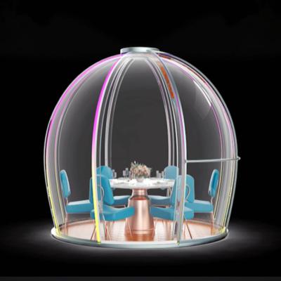 China Clear 2022 Restaurant PC Dome With Top Exhaust Fan And Ignition Module for sale