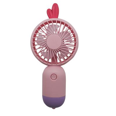 China With Lamp Amazon Hot Sales Mini Fan Cooling Powerful Personal Portable Handheld Rechargeable Fan for sale