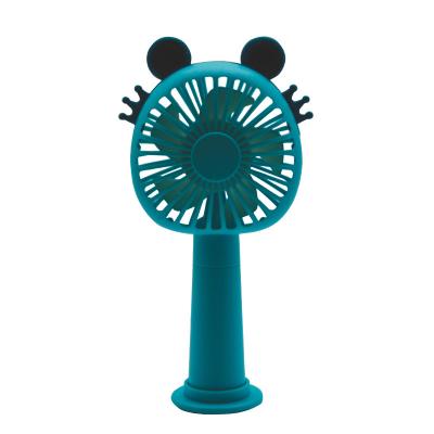 China With New Cartoon Hand Lamp Table Hand Lamp DC Fan Electric Rechargeable Cold Air Fan Mini USB Portable Handheld Fan For Outdoor Travel Box Plastic for sale