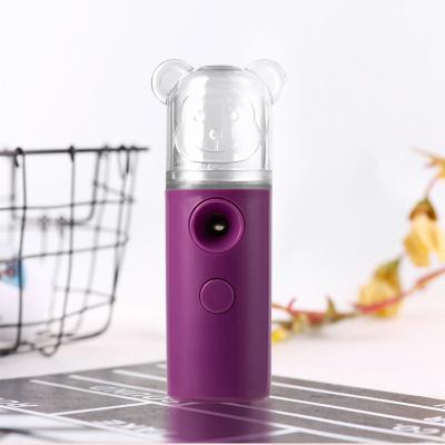 China 2021 new hot sale mini portable moisturizer USB charging instrument nano jet refill water facial steamer for sale