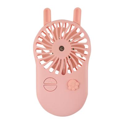 China With Lamp 2021 Newest Mini Water Mist Fan Air Cooler Oortable Rechargeable Water Spray Fan For Outdoor for sale