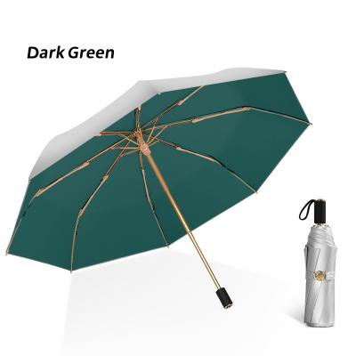 China Sunscreen Double-Layer Umbrella Titanium Silver Black Plastic Sunny Umbrella To Increase Sun Protection Sun Umbrella for sale