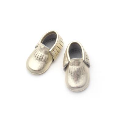 China Free Sample Wholesale High Quality Newborn Prewalker Baby Moccasins Flat Leather Baby Shoes for sale