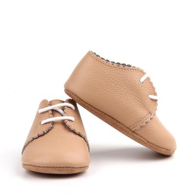 China Free Sample Flat In Custom Logo Factory Wholesale Soft Sole Baby Oxford Shoes Here for sale