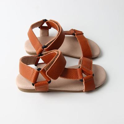 China High Quality Baby Infant Sandals Summer Genuine Leather Baby Shoes Unique Rubber Sandals for sale