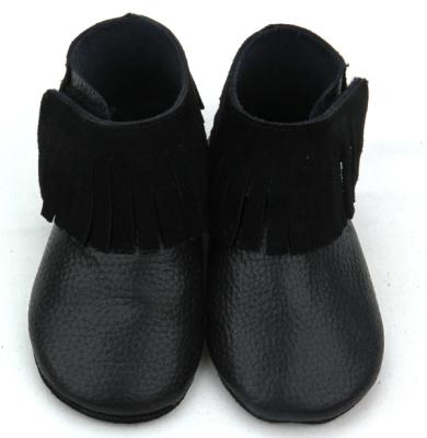 China BEIBEINOYA 2020 newborn baby shoes waterproof black genuine leather casual shoes baby for sale