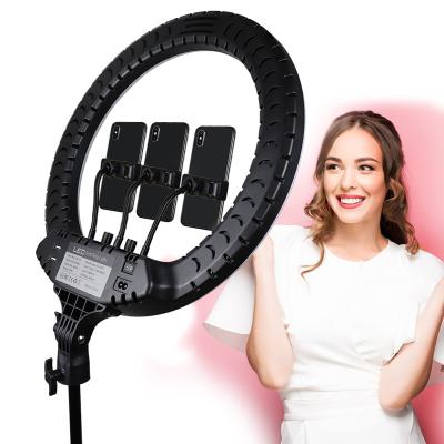 China PORTABLE Ring Light 18 Inch Led 2700-6500K 55W Dimmable Photographic Lighting With Stand for sale