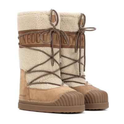 China Hot Fashion Khaki Comfortable Moon Boots Ladies High Quality Sale Anti-odor Reject Cheap Boots for sale