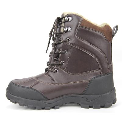 China Waterproof Mens Winter Waterproof Ankle Boots Traveling Hiking Boots Snow Boots Leather for sale