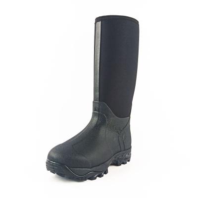 China Fashion Trend Winter Neoprene Rubber Wellingtons Men's Neoprene Hunting Waterproof Rubber Boots for sale