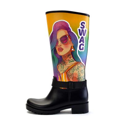 China Automotive; Construction ; Operation; Steel Industry Rain Wellington Rubber Boots etc. original cheap custom made high heel long women boots for sale