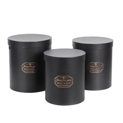 China New Recyclable Cylinder Box Custom Elegant Pink Paper Box For Flower, Round Cardboard Box, Paper Box Custom for sale