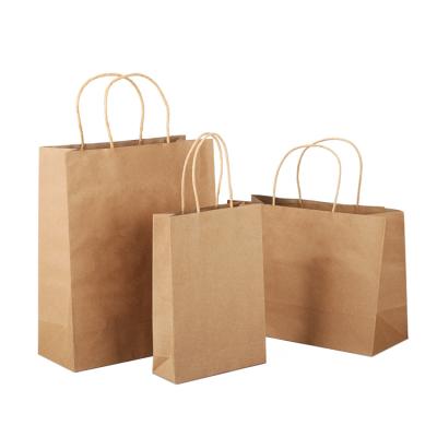 China Recyclable Gift Jewelry Packaging Wine Wrapping Paper Bags Brown Kraft Paper Bag for sale