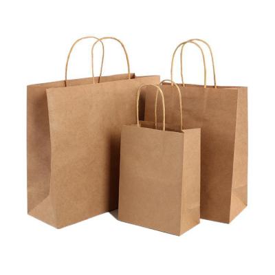 China Recyclable Brown Cardboard Craft Paper Bag Packaging, Sack Paper, Kraft Paper Bag For Food for sale