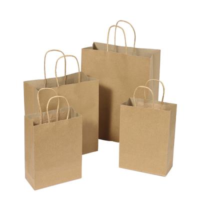 China Recyclable Cheap Price Brown Gift Wine Custom Shopping Paper Bag , Kraft Paper Bags , Bags For Packaging for sale