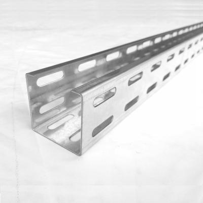 China Perforated and solid steel cable Tray Straight Section for sale