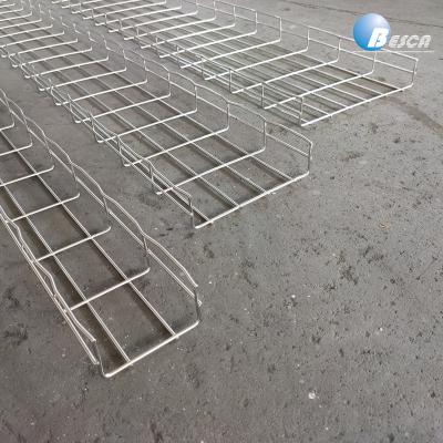 China Hot Selling Projects Electric Galvanized Basket Cable Type Wire Mesh Cable Tray Size for sale