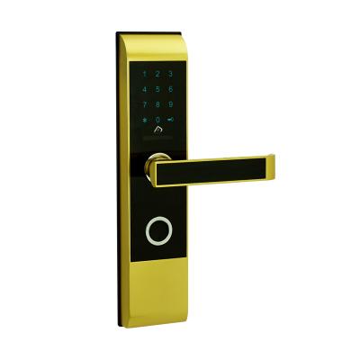 China Smart Anti-theft Password Security Security Entry Digital Digital Door Lock - Black Gold Digital Password Lock for sale