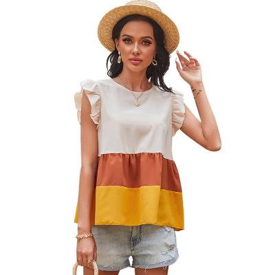 China 2021 Fashion Anti Shrink Casual Blouse Long Style Plus Size Tops For Women Summer Tunic Round Neck Women White Top Shirts for sale