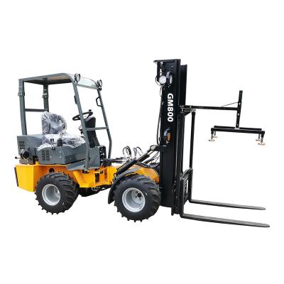 China Farms Beekeeping Farm Applicable 4WD Mini Articulated Forklift Truck with Kubota Diesel Engine for sale