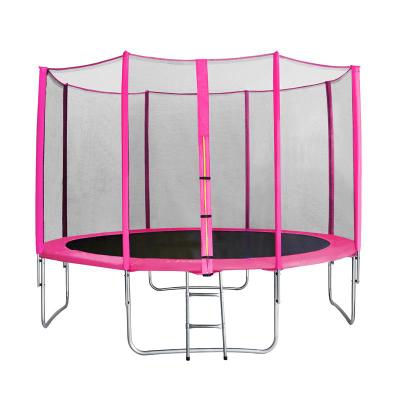 China With Protective Net 12ft Trampoline With Safety Enclosure Net Jumping Training Outdoor Trampoline for sale