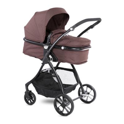 China Lightweight Polyester Travel System Stroller 2 In 1 Baby Stroller Easily Convert To Bassinet for sale