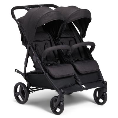 China Cotton Twin Stroller Stroller Suitable Birth Light Contract Double Fold Side By Side Twin Stroller for sale