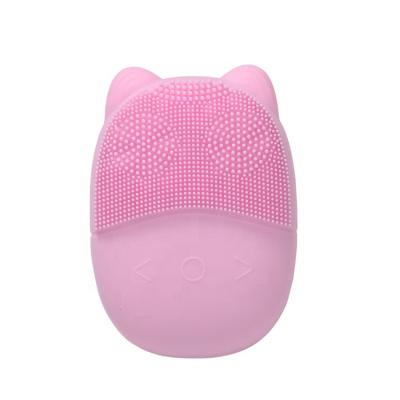 China 2021 Hot Sale OEM Use Ultrasonic Face Massager Electric Facial Brush Silicone Cleaning Detergent for sale