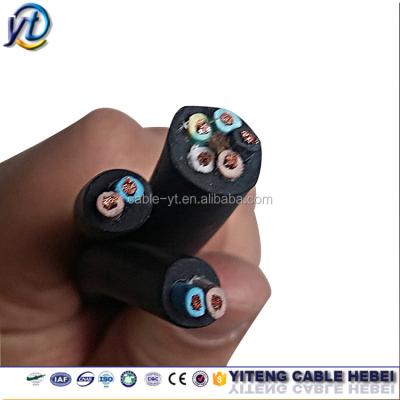 China Pulling Cable 450/750V Rubber Flexible Wire H07RN-F 3G 2.5mm2 for sale