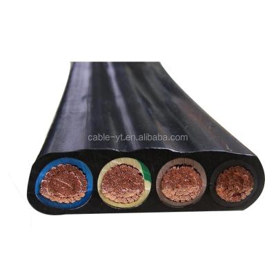 China Industrial Waterproof Petroleum Submersible / Well Pump Flat Cable Power Ribbon Cable for sale