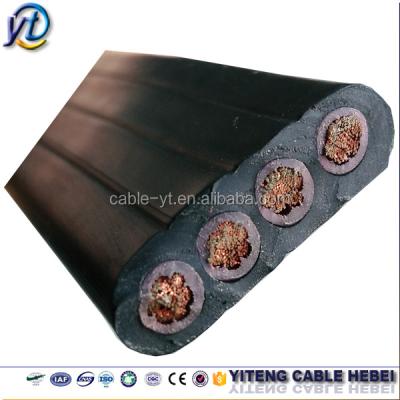 China 0.75 1.5 2.5 4 6 mm2 mm industrial square flat cable for gantry crane crane for sale