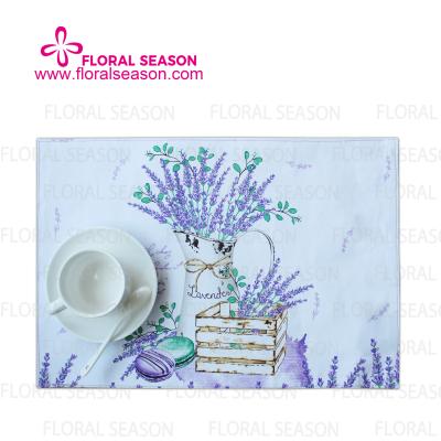 China Stocked Printed Colorful Place Mat Customized Place Mat Dining Table Mat Cotton and Polyester for sale