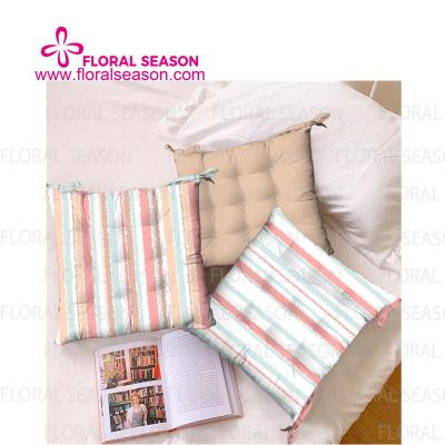 China Anti Static Wholesale Printed Chair Pads Cushion With Ties for sale