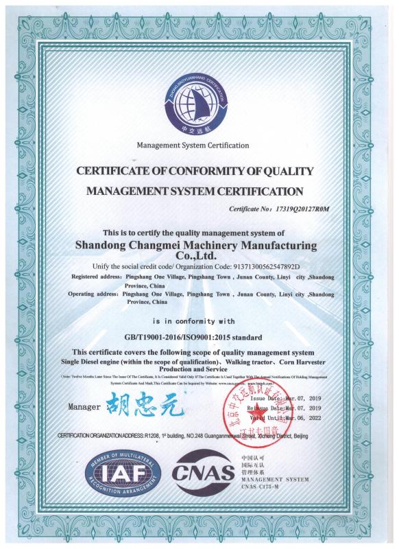 ISO9001 - Shandong Ruiao Trading Co., Ltd.