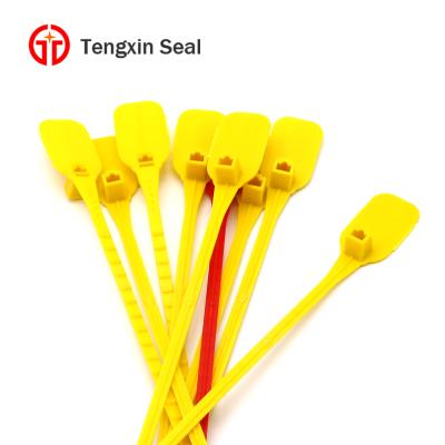 China Postal Service TX-PS208 plastic seal plastic cable tie strap hanging tag for money bag and luggage seal for sale