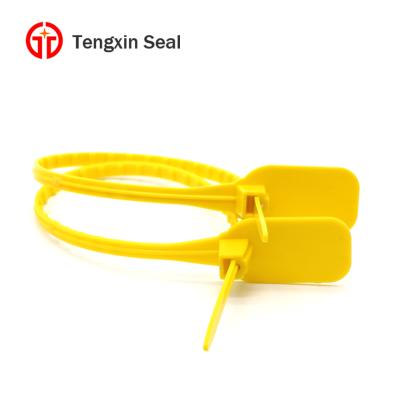 China TX-PS208 Postal Service Security Plastic Seal For Money Bag And Luggage With Shipping Seal Seal Black Plastic for sale