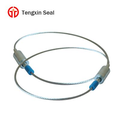 China One Time Use TXCS 202 PP Code Cable Seal Plastic Cable Ties Security Seal for sale