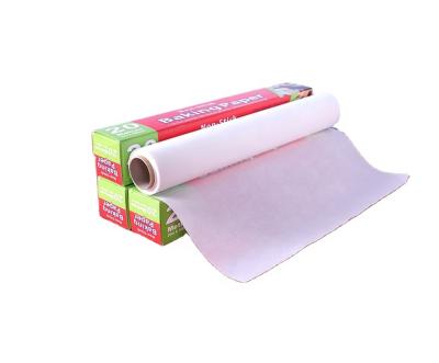 China Factory Supply 20m Food Wrapping Paper Disposable Double Sided Oven Baking Pan Household Non-Stick Food Grade Oil-absorbing Paper for sale