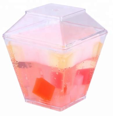 China High Quality Popular Disposable Food Grade 3.5oz Ice Cream Plastic Clear Cup With Lid for sale