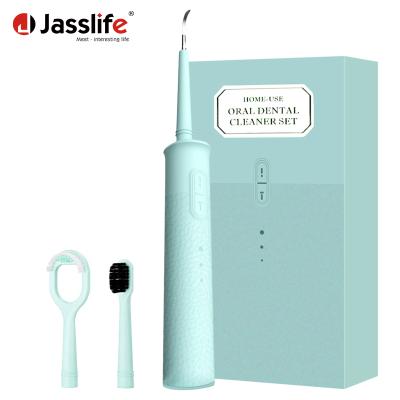 China Low Price Ultrasonic Electric Ultrasonic Tooth Cleaner Oralcare Rechargeable Oral Teeth Remover Set Machine TC605 for sale