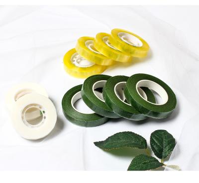 China Green Transparent Opp Tape Floral Roll Florist Flower Wrap Adhesive Tape For Bouquets E212 for sale