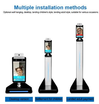 China CE ROHS Certified Face Recognition Infrared Thermometer for sale