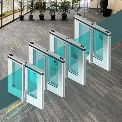 China Infrared Bidirectional Facial Recognition Swing Barrier Turnstile for sale