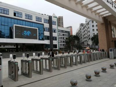 China 304 Turnstile van de roestvrij staal Halve Hoogte voor Schoolingang Te koop