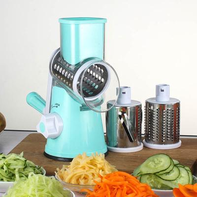 China Manual Viable Multifunctional Vegetable Spiral Slicer Chopper Mandoline Slicer Cheese Grater Smart Vegetable Cutter Kitchen Tools for sale